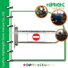 single arm manual swing gate with acrylic board